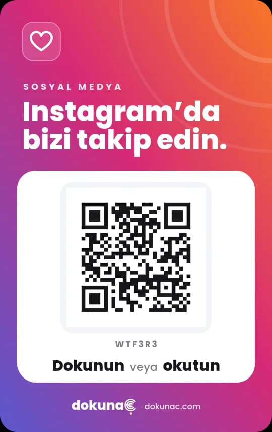 Instagram kartı (kredi kartı boyu)